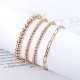 4 PCS Bead Bracelet For Women Beaded Ball Paper Clip Bracelet Stretchable Elastic Bracelet Set